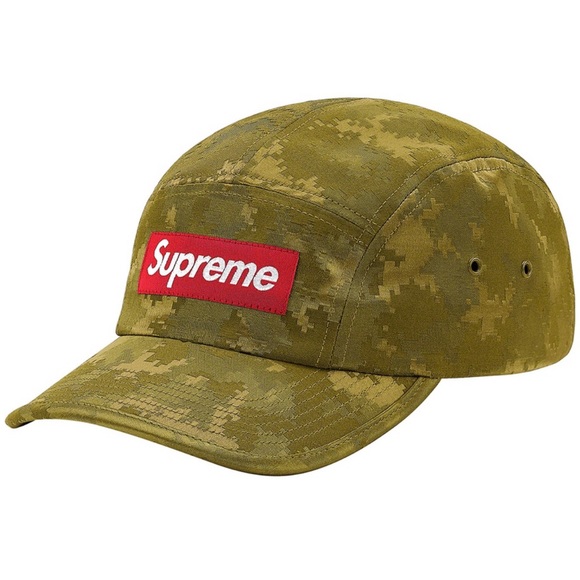 Supreme Other - New Supreme Satin Digi Camo Camp Cap - Olive